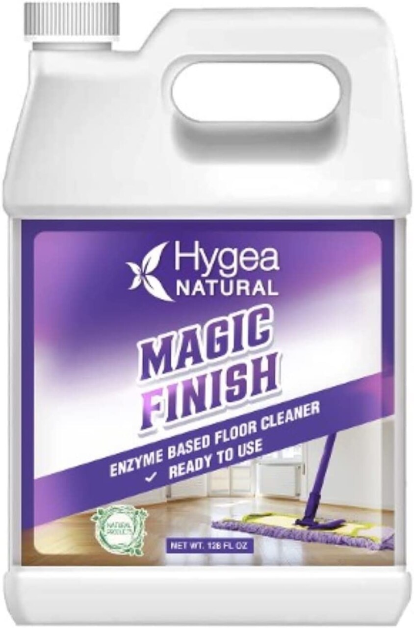 Hygea Natural Magic Finish - Natural Enzyme-Based Floor Cleaner (Ready to Use) Gallon 128 oz